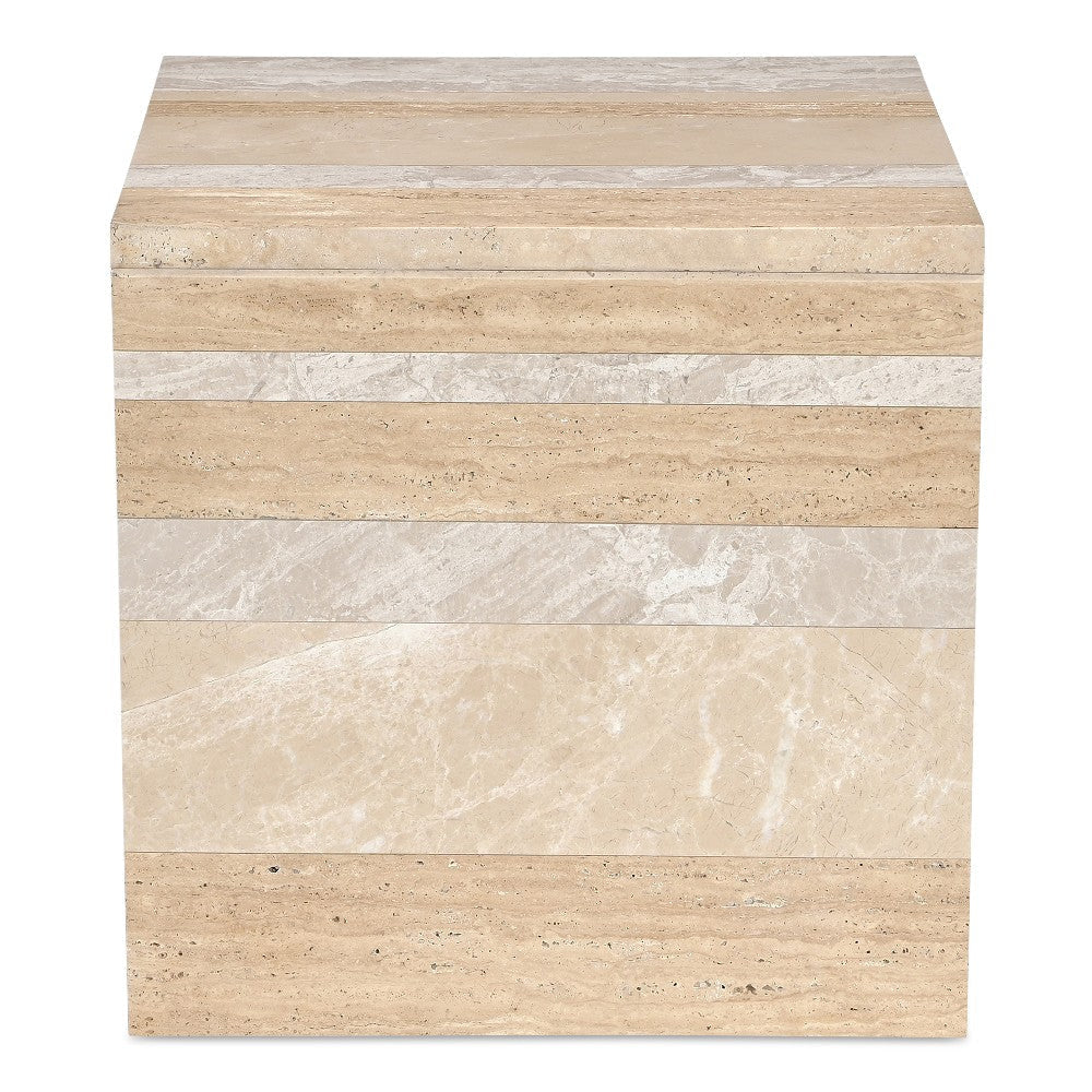 Rosa Accent Table Multicolor Marble