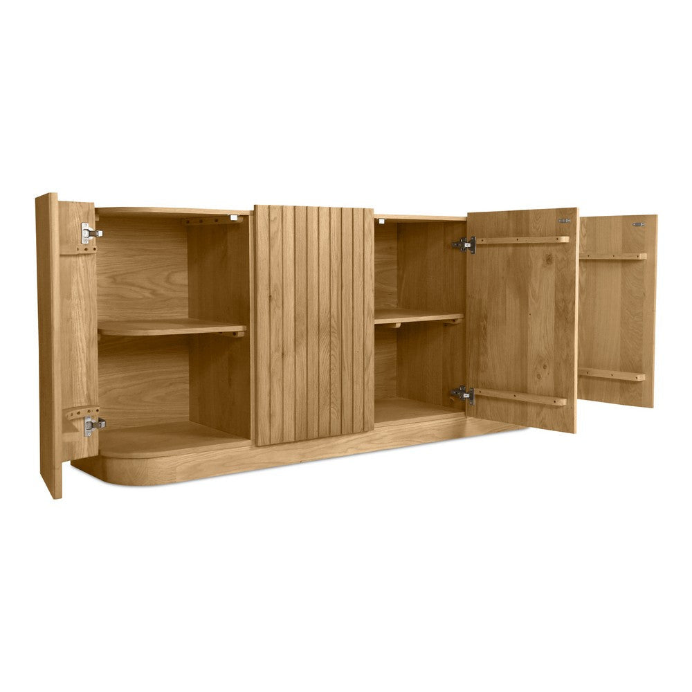 Povera 4 Door Sideboard Natural Oak MCN-JD-1050-24