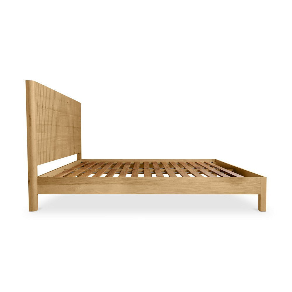 Povera Queen Bed Natural Oak MCN-JD-1060-24-0