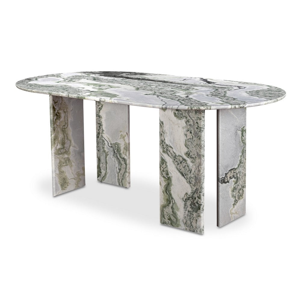 Celia Oval Dining Table Green Onyx Marble MCN-JD-1075-16-0