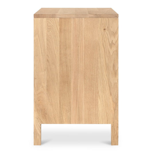 Teeda 3 Drawer Nightstand Natural