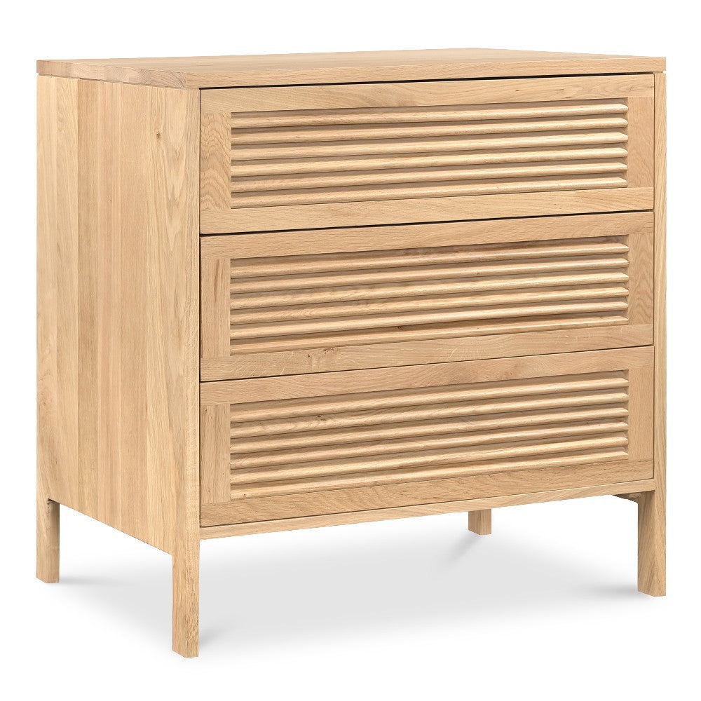 Teeda 3 Drawer Nightstand Natural MCN-JD-1083-24