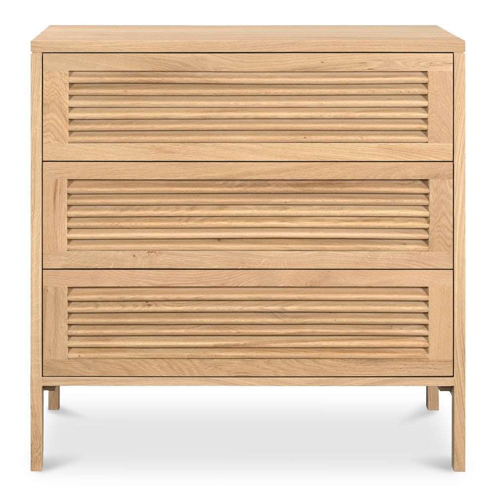 Teeda 3 Drawer Nightstand Natural MCN-JD-1083-24