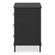 Reagan 3 Drawer Nightstand Black