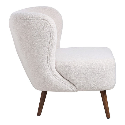 Margot Accent Chair Vegan Shearling Cream