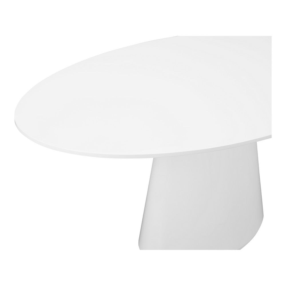 Otago Oval Dining Table White MCN-KC-1007-18-0