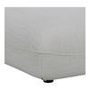 Zeppelin Ottoman Salt Stone White