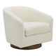 Oscy Swivel Chair Vegan Shearling White MCN-KQ-1015-24