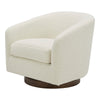 Oscy Swivel Chair Vegan Shearling White MCN-KQ-1015-24