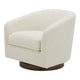 Oscy Swivel Chair Vegan Shearling White MCN-KQ-1015-24