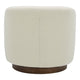 Oscy Swivel Chair Vegan Shearling White MCN-KQ-1015-24
