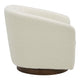 Oscy Swivel Chair Vegan Shearling White MCN-KQ-1015-24