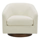 Oscy Swivel Chair Vegan Shearling White MCN-KQ-1015-24