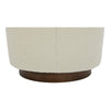 Oscy Swivel Chair Vegan Shearling White