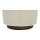 Oscy Swivel Chair Vegan Shearling White