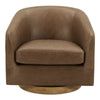 Oscy Leather Swivel Chair Tan MCN-KQ-1015-40
