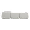 Zeppelin Classic L-Shaped Modular Sectional Salt Stone White