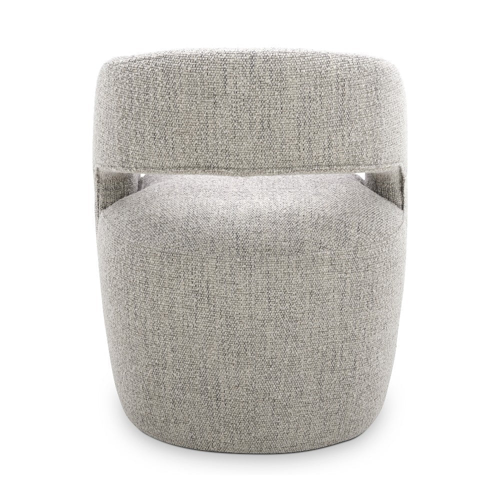 Barrow Rolling Dining Chair Grey Storm
