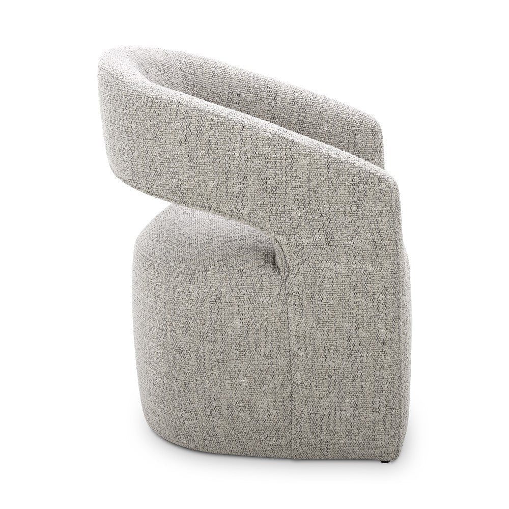 Barrow Rolling Dining Chair Grey Storm