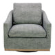 Linden Swivel Chair Slated Moss