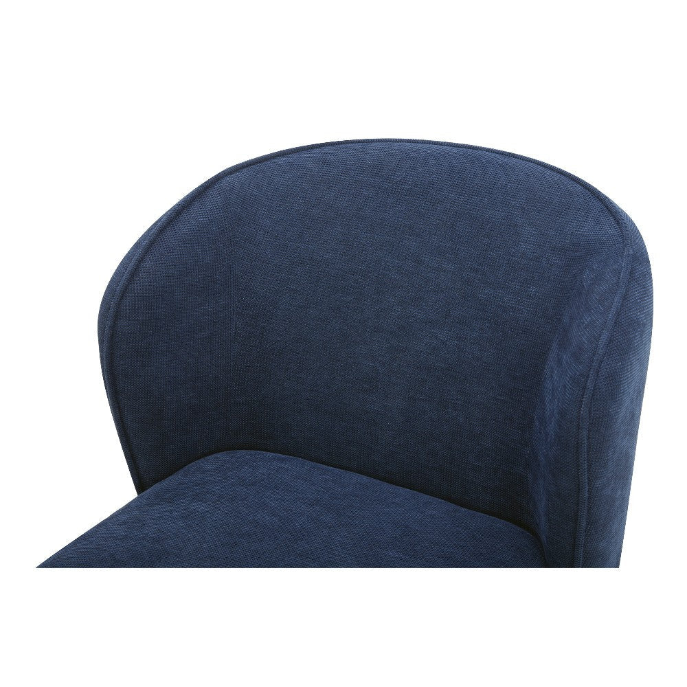 Larson Rolling Dining Chair Navy Blue