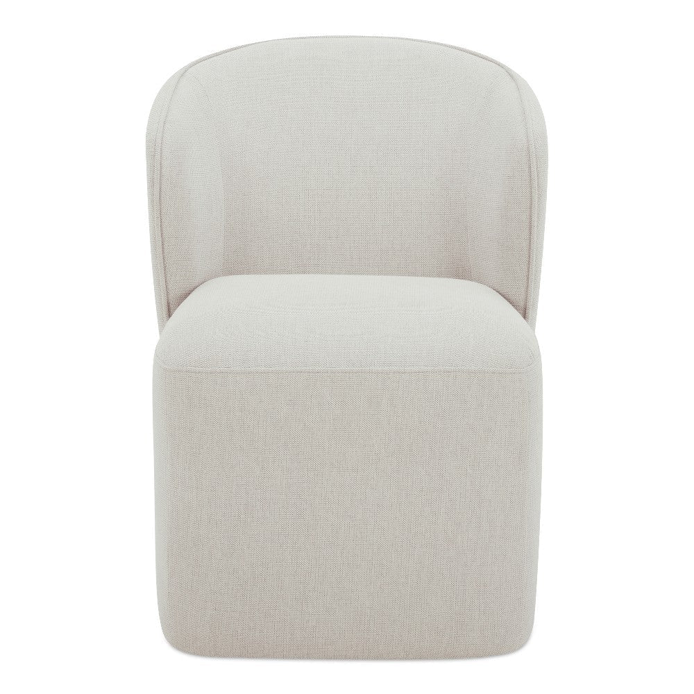 Larson Rolling Dining Chair Heather Grey