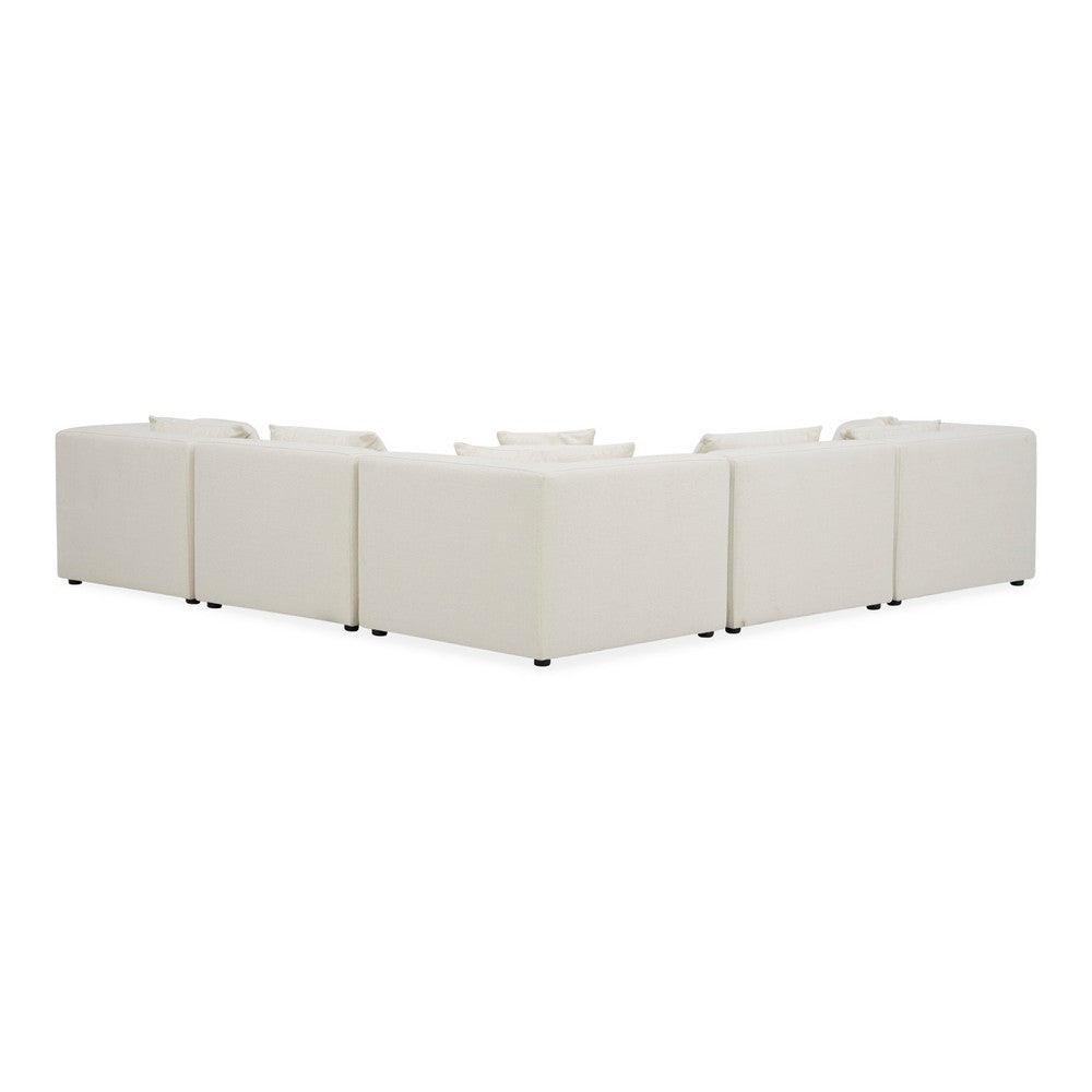 Lowtide Classic L-Shaped Modular Sectional Warm White MCN-KQ-1039-18