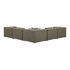 Lowtide Classic L-Shaped Modular Sectional Stone Tweed MCN-KQ-1039-37