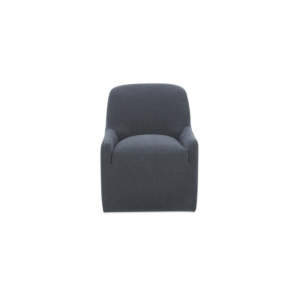 Maisie Rolling Dining Chair Slate Blue