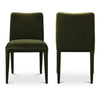 Calla Dining Chair Green Velvet - Set Of Two