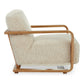 Eckersley Lounge Chair Cream Faux Fur