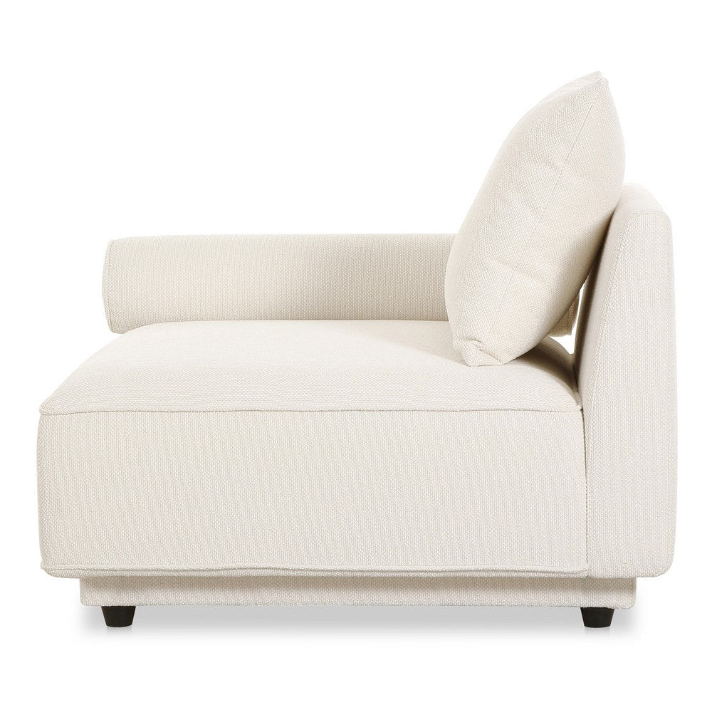 Rosello Left Arm Facing Chair White MCN-OA-1008-18