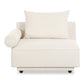 Rosello Left Arm Facing Chair White