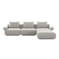 Rosello Lounge Modular Sectional Light Grey