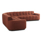 Roman L-Shaped Sectional Rust MCN-OA-1042-12-0