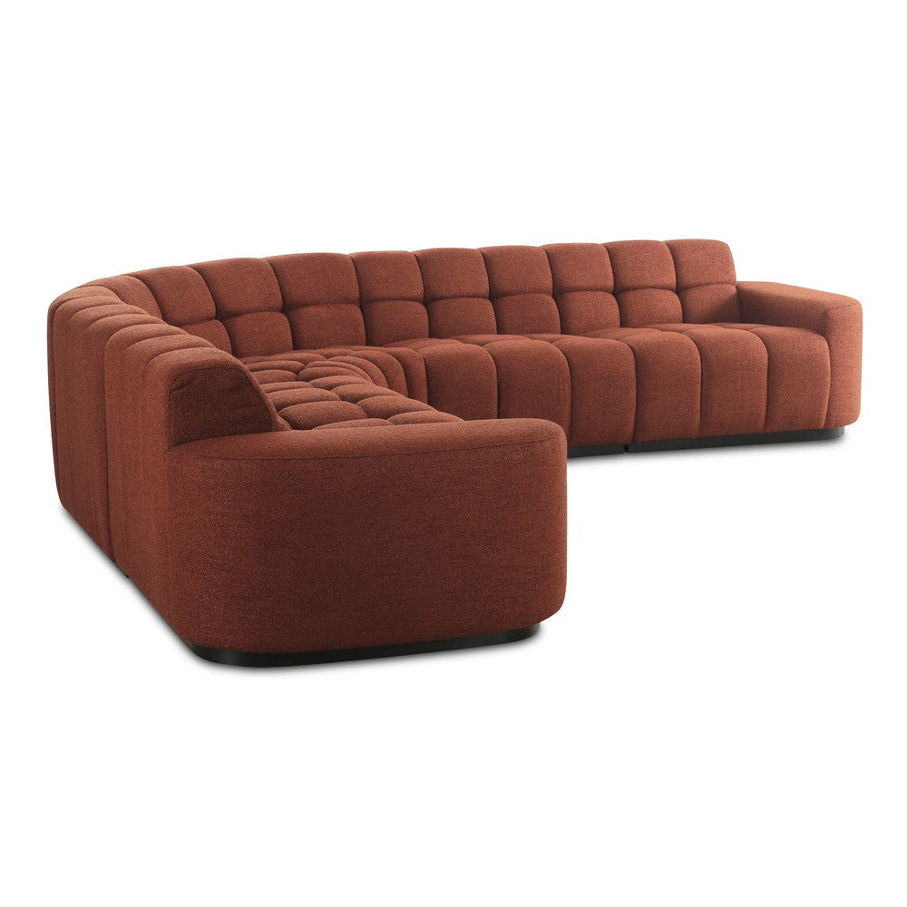 Roman L-Shaped Sectional Rust MCN-OA-1042-12-0