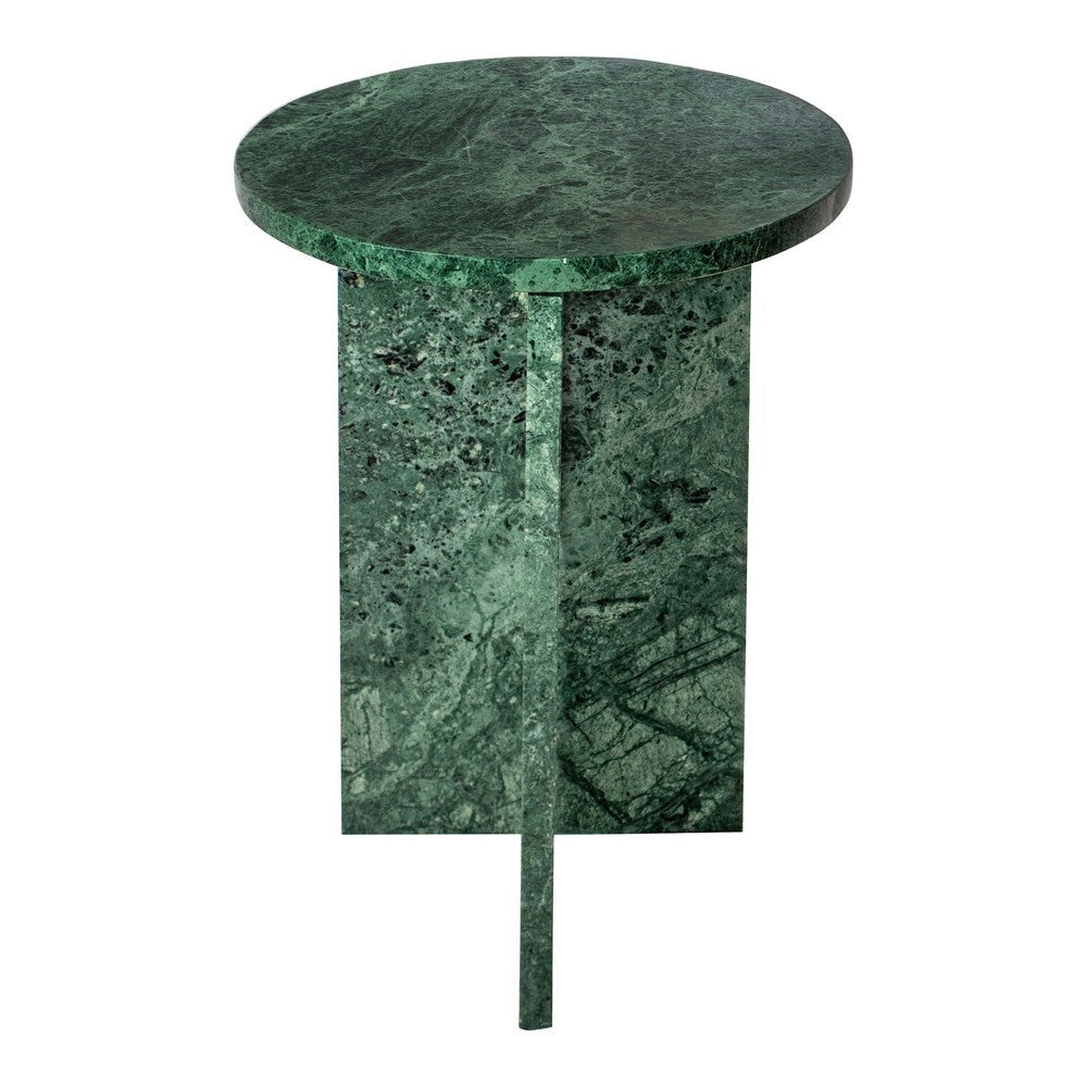 Grace Accent Table Green Marble