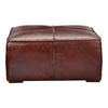 Kapa Ottoman Dark Brown Leather