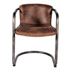 Benedict Dining Chair Grazed Brown Leather - Set Of Two