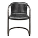 Freeman Dining Chair Onyx Black Leather - Set Of Two