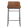 Starlet Counter Stool Open Road Brown Leather - Set Of Two
