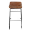 Starlet Barstool Open Road Brown Leather - Set Of Two
