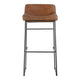 Starlet Barstool Open Road Brown Leather - Set Of Two