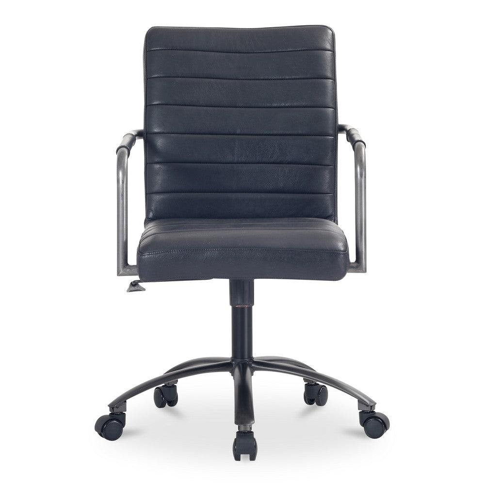 Roy Office Chair Black Leather