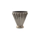 Jade Vase Aged Pewter Cast Aluminum
