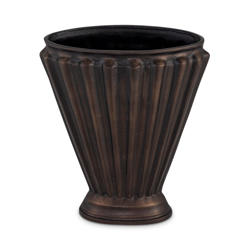 Jade Vase Antique Brass Cast Aluminum