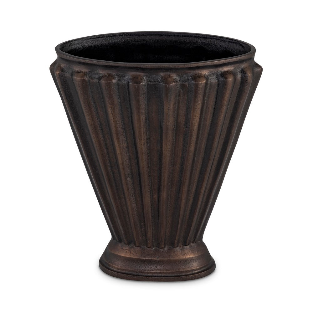 Jade Vase Antique Brass Cast Aluminum