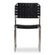 Moma Stainless Steel Dining Chair Black Leather - Set Of Two MCN-QN-1033-02