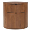 Theo Two Drawer Nightstand Brown