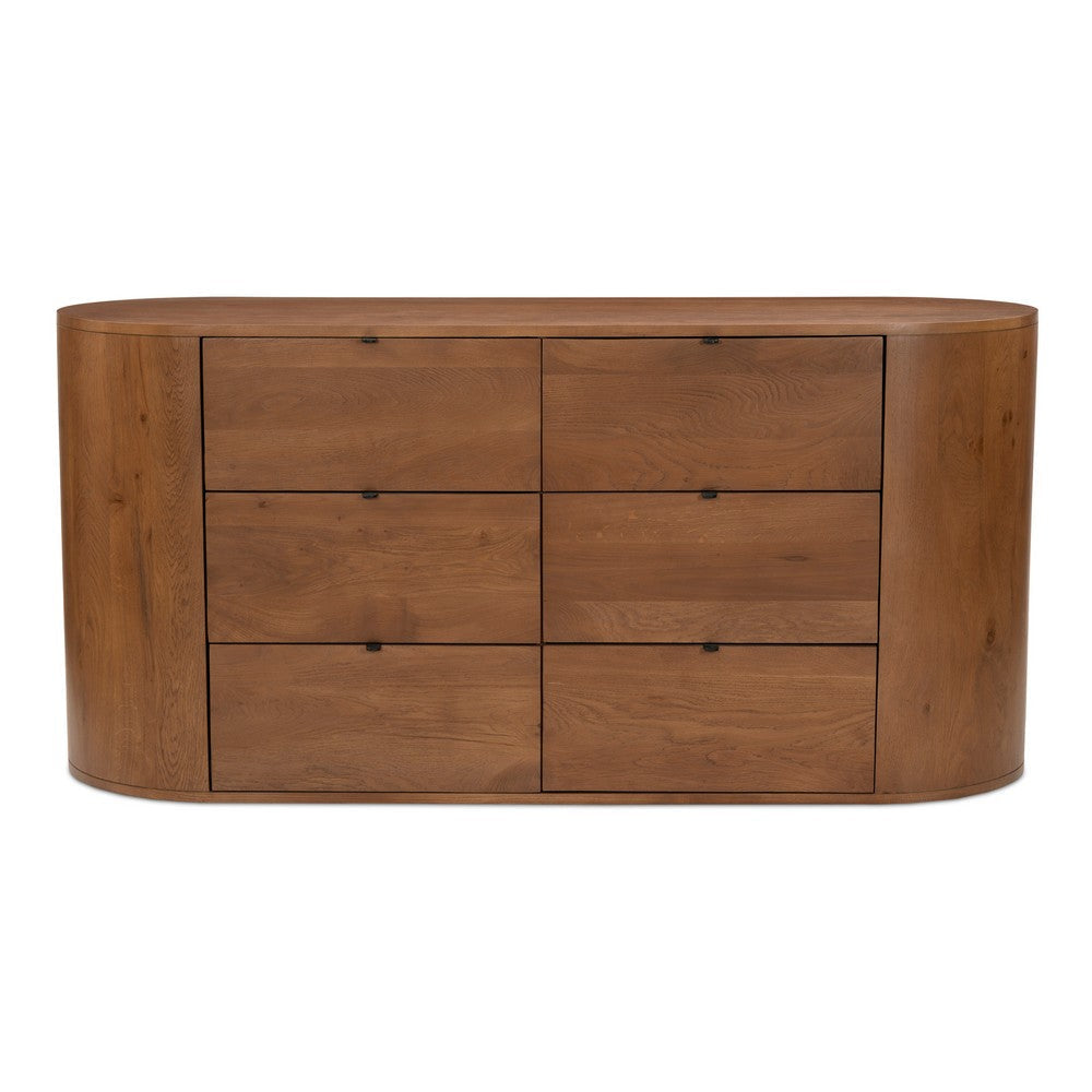 Theo 6 Drawer Dresser Brown